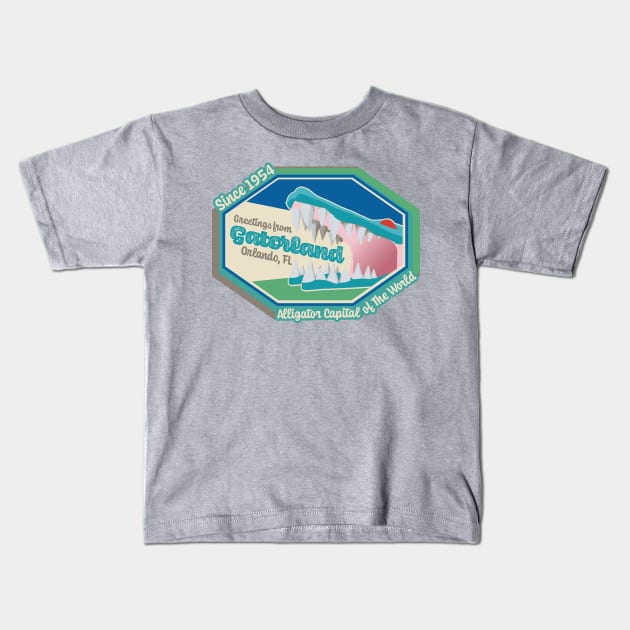 Gatorland Kids T-Shirt by Nazonian